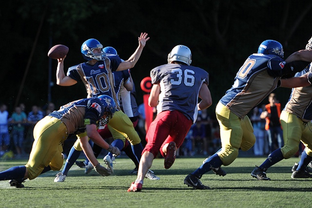 Husaria awansowała do finału play-off pierwszej dywizji. Fot. Łukasz Szełemej [Radio Szczecin] Husaria Szczecin w finale PLFA I! [ZDJĘCIA]