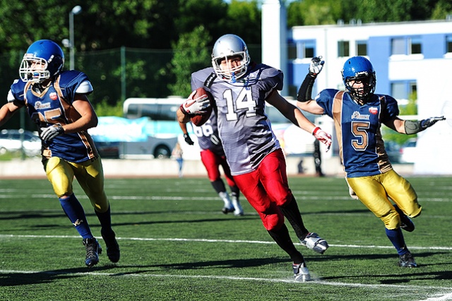 Husaria awansowała do finału play-off pierwszej dywizji. Fot. Łukasz Szełemej [Radio Szczecin] Husaria Szczecin w finale PLFA I! [ZDJĘCIA]