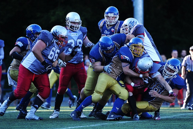 Husaria awansowała do finału play-off pierwszej dywizji. Fot. Łukasz Szełemej [Radio Szczecin] Husaria Szczecin w finale PLFA I! [ZDJĘCIA]