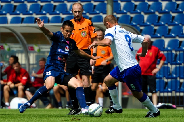 Pogoń Szczecin - Flota Świnoujście. Fot. Łukasz Szełemej [Radio Szczecin] Ostatni sprawdzian na remis [ZDJĘCIA]