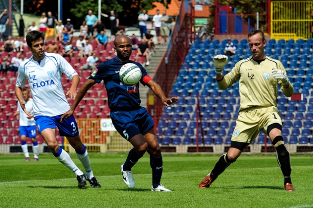 Pogoń Szczecin - Flota Świnoujście. Fot. Łukasz Szełemej [Radio Szczecin] Ostatni sprawdzian na remis [ZDJĘCIA]