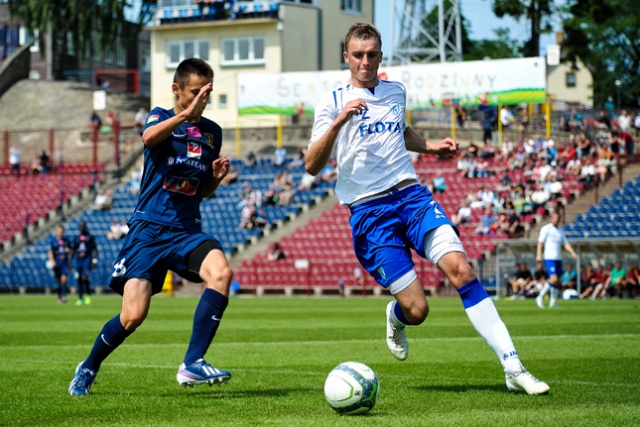 Pogoń Szczecin - Flota Świnoujście. Fot. Łukasz Szełemej [Radio Szczecin] Ostatni sprawdzian na remis [ZDJĘCIA]