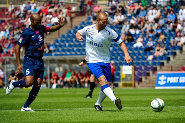 Pogoń Szczecin - Flota Świnoujście. Fot. Łukasz Szełemej [Radio Szczecin] Ostatni sprawdzian na remis [ZDJĘCIA]