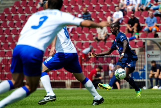 Pogoń Szczecin - Flota Świnoujście. Fot. Łukasz Szełemej [Radio Szczecin] Ostatni sprawdzian na remis [ZDJĘCIA]