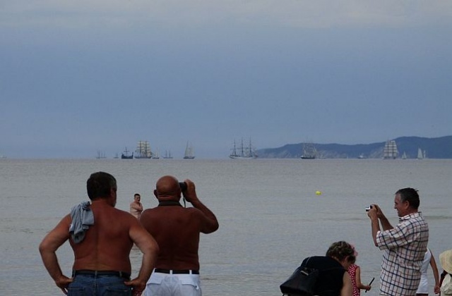 Parada żaglowców na Bałtyku to ostatni punkt tegorocznego finału regat The Tall Ships Races. Fot. Sławomir Orlik [Radio Szczecin] Wielki finał na pełnym morzu [ZDJĘCIA, WIDEO]