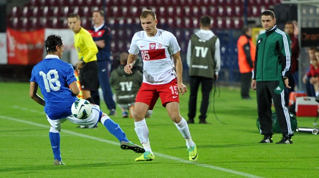 Polska - Włochy. Fot. Łukasz Szełemej [Radio Szczecin] U20: Polacy ulegli Włochom [DUŻO ZDJĘĆ]