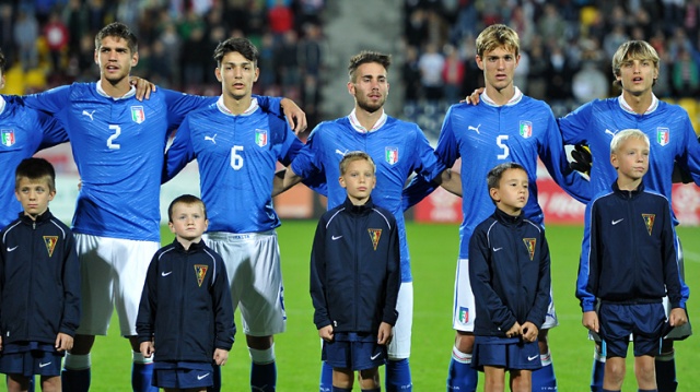 Polska - Włochy. Fot. Łukasz Szełemej [Radio Szczecin] U20: Polacy ulegli Włochom [DUŻO ZDJĘĆ]