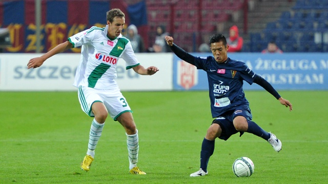 Pogoń Szczecin zremisowała z Lechią Gdańsk 1:1 w meczu 7. kolejki piłkarskiej ekstraklasy. Fot. Łukasz Szełemej [Radio Szczecin] Uratowali remis w ostatniej minucie [ZDJĘCIA, WIDEO]