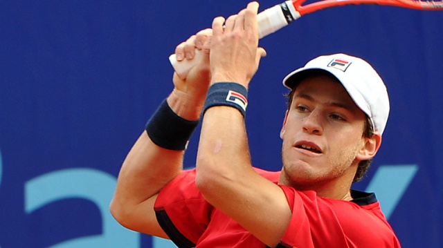 D. Schwartzman - O. Nedovyesov - fot. Łukasz Szełemej [Radio Szczecin] 06 Hiszpańsko-ukraiński finał Pekao Szczecin Open [ZDJĘCIA]