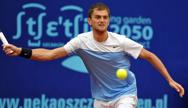 Oleksander Nedowiesow wygrał 21. tenisowy turniej Pekao Szczecin Open. Fot. Łukasz Szełemej [Radio Szczecin] Ukrainiec zwycięzcą Pekao Szczecin Open [ZDJĘCIA, NOWE]