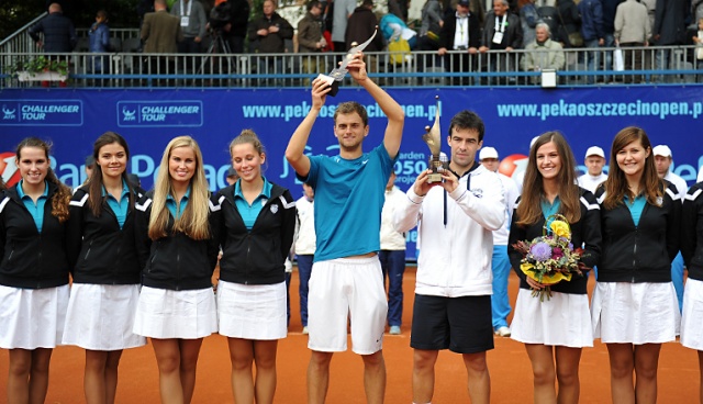 Oleksander Nedowiesow wygrał 21. tenisowy turniej Pekao Szczecin Open. Fot. Łukasz Szełemej [Radio Szczecin] Ukrainiec zwycięzcą Pekao Szczecin Open [ZDJĘCIA, NOWE]