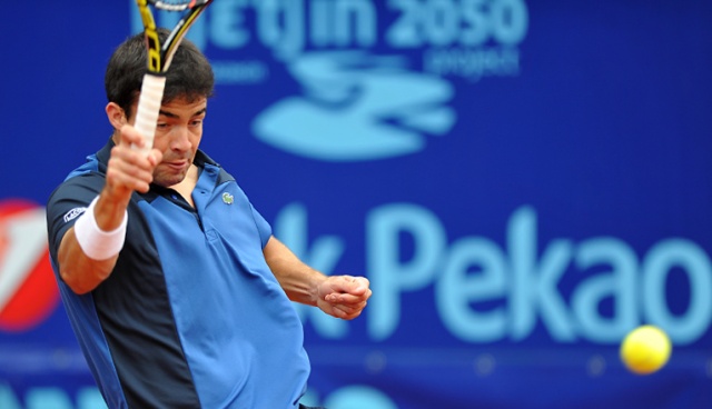 Oleksander Nedowiesow wygrał 21. tenisowy turniej Pekao Szczecin Open. Fot. Łukasz Szełemej [Radio Szczecin] Ukrainiec zwycięzcą Pekao Szczecin Open [ZDJĘCIA, NOWE]