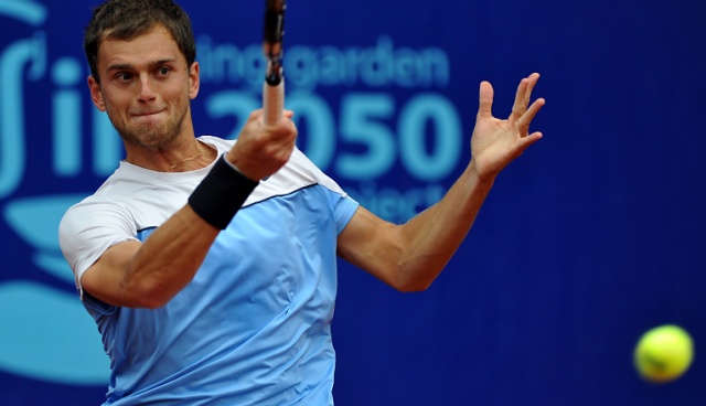 Oleksander Nedowiesow wygrał 21. tenisowy turniej Pekao Szczecin Open. Fot. Łukasz Szełemej [Radio Szczecin] Ukrainiec zwycięzcą Pekao Szczecin Open [ZDJĘCIA, NOWE]