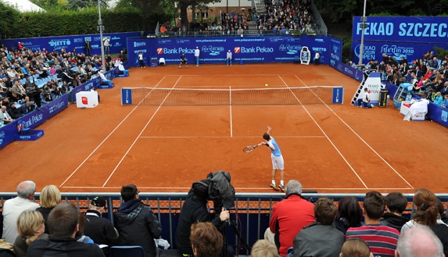 Oleksander Nedowiesow wygrał 21. tenisowy turniej Pekao Szczecin Open. Fot. Łukasz Szełemej [Radio Szczecin] Ukrainiec zwycięzcą Pekao Szczecin Open [ZDJĘCIA, NOWE]