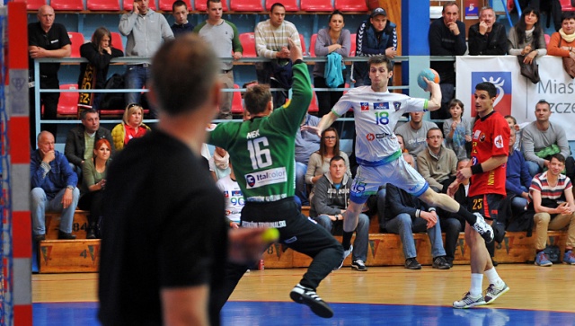 Piłkarze ręczni drużyny Gaz-System Pogoni Szczecin nadal niepokonani w Superlidze. Fot. Łukasz Szełemej [Radio Szczecin] Pogoń Gaz-System wciąż niepokonana [ZDJĘCIA]