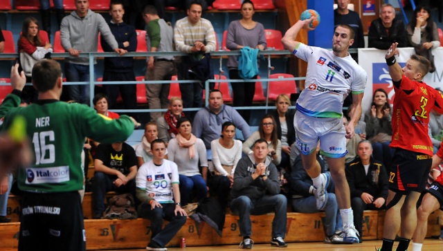 Piłkarze ręczni drużyny Gaz-System Pogoni Szczecin nadal niepokonani w Superlidze. Fot. Łukasz Szełemej [Radio Szczecin] Pogoń Gaz-System wciąż niepokonana [ZDJĘCIA]