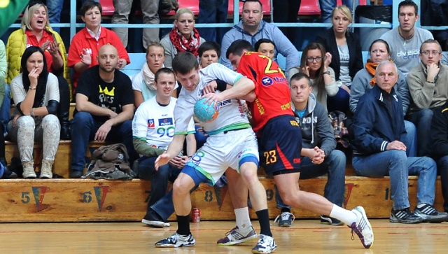 Piłkarze ręczni drużyny Gaz-System Pogoni Szczecin nadal niepokonani w Superlidze. Fot. Łukasz Szełemej [Radio Szczecin] Pogoń Gaz-System wciąż niepokonana [ZDJĘCIA]