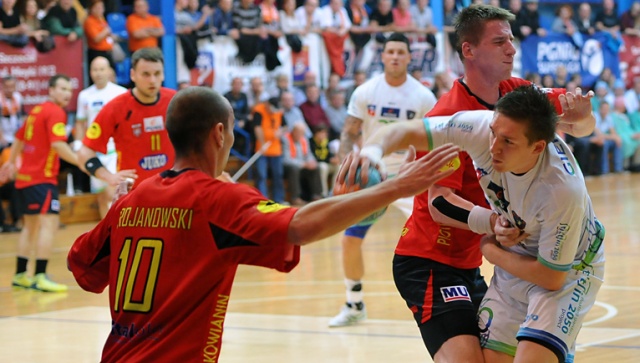 Piłkarze ręczni drużyny Gaz-System Pogoni Szczecin nadal niepokonani w Superlidze. Fot. Łukasz Szełemej [Radio Szczecin] Pogoń Gaz-System wciąż niepokonana [ZDJĘCIA]