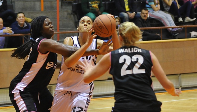 To pierwsza porażka Wilczyc w tym sezonie w Basket Lidze Kobiet. Fot. Łukasz Szełemej [Radio Szczecin/Archiwum] Beniaminek Basket Ligi Kobiet słabszy od lidera [ZDJĘCIA]