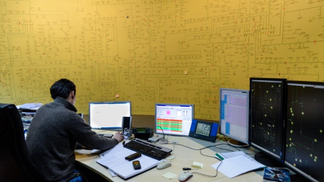 Rejon dystrybucji Enea Międzyzdroje. Fot. Jarosław Gaszyński [Radio Szczecin] Huragan nad morzem. "Ksawery" daje się we znaki [ZDJĘCIA, WIDEO]