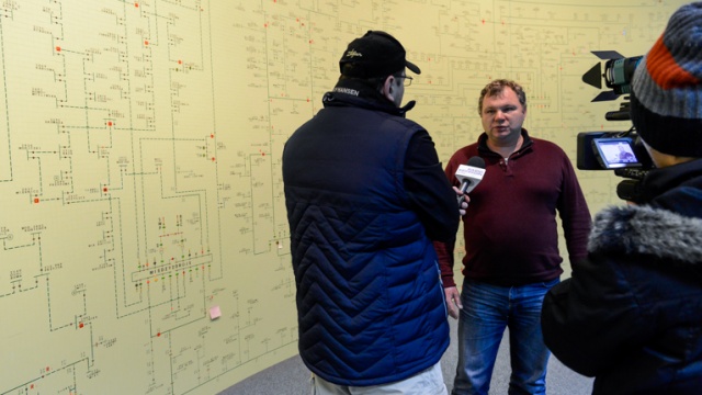 Rejon dystrybucji Enea Międzyzdroje. Fot. Jarosław Gaszyński [Radio Szczecin] Huragan nad morzem. "Ksawery" daje się we znaki [ZDJĘCIA, WIDEO]