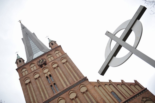 Północna ściana katedry świętego Jakuba w Szczecinie będzie zrekonstruowana. Fot. Łukasz Szełemej [Radio Szczecin/Archiwum]