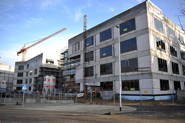 Technopark Pomerania. Fot. Łukasz Szełemej [Radio Szczecin] Budowa Technoparku: Druga firma ma problemy [ZDJĘCIA]