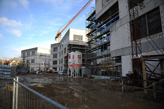 Technopark Pomerania. Fot. Łukasz Szełemej [Radio Szczecin] Budowa Technoparku: Druga firma ma problemy [ZDJĘCIA]