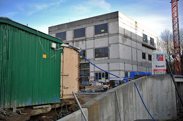 Technopark Pomerania. Fot. Łukasz Szełemej [Radio Szczecin] Budowa Technoparku: Druga firma ma problemy [ZDJĘCIA]