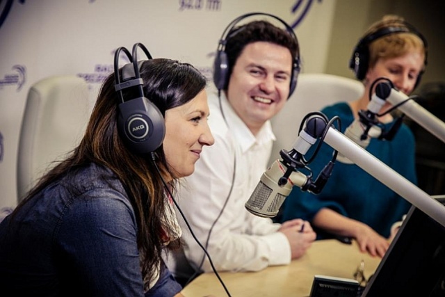 Nowi prowadzący Studio Bałtyk. Fot. Paweł Płocharski [Radio Szczecin] Studio Bałtyk na dwie zmiany i aż czterech prowadzących [FILMY, ZDJĘCIA]