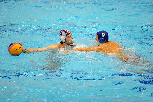 Arkonia Szczecin - WTS Bytom. Fot. Łukasz Szełemej [Radio Szczecin] Nasi waterpoliści górą. I to podwójnie [ZDJĘCIA]