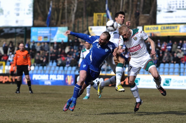 Flota Świnoujście - Śląsk Wrocław. Fot. Łukasz Szełemej [Radio Szczecin] Flota przegrała z mistrzem Polski [ZDJĘCIA]