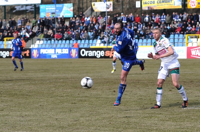 Flota Świnoujście - Śląsk Wrocław. Fot. Łukasz Szełemej [Radio Szczecin] Flota przegrała z mistrzem Polski [ZDJĘCIA]