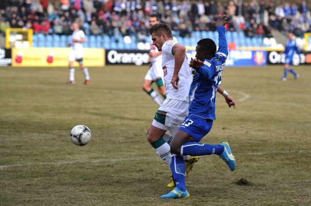 Flota Świnoujście - Śląsk Wrocław. Fot. Łukasz Szełemej [Radio Szczecin] Flota przegrała z mistrzem Polski [ZDJĘCIA]