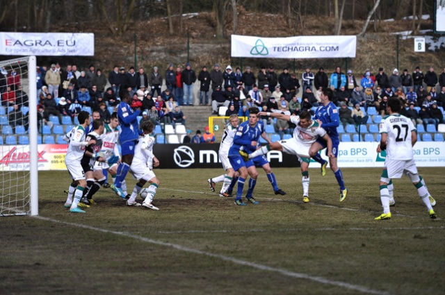 Flota Świnoujście - Śląsk Wrocław. Fot. Łukasz Szełemej [Radio Szczecin] Flota przegrała z mistrzem Polski [ZDJĘCIA]