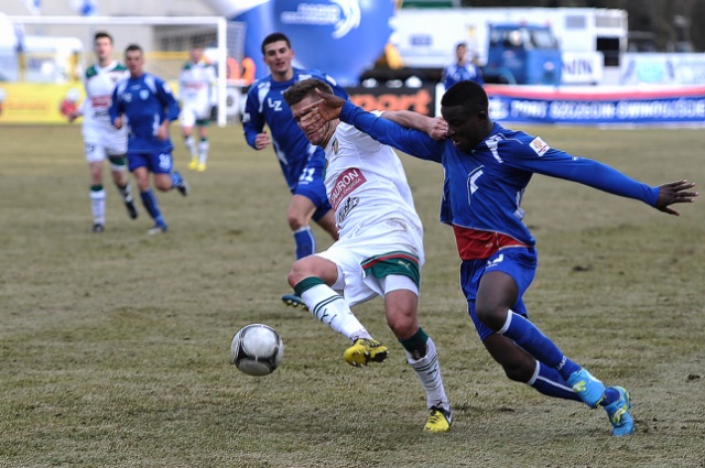 Flota Świnoujście - Śląsk Wrocław. Fot. Łukasz Szełemej [Radio Szczecin] Flota przegrała z mistrzem Polski [ZDJĘCIA]