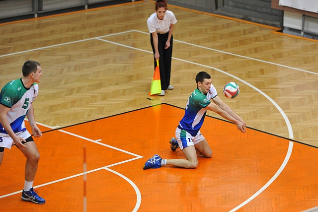 Morze Bałtyk - Krispol Września. Fot. Łukasz Szełemej [Radio Szczecin] Siatkarze Morza Bałtyk nie awansują do I ligi [ZDJĘCIA]