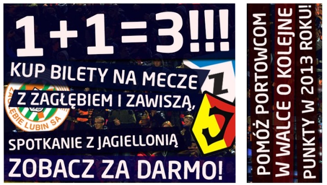 Kibice Pogoni Szczecin, którzy kupią bilety na dwa najbliższe spotkania Portowców w Szczecinie, dostaną bezpłatną wejściówkę na ostatni mecz w tym roku.