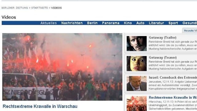 Niemiecka prasa nie poświęca wiele uwagi rozruchom na warszawskich ulicach.