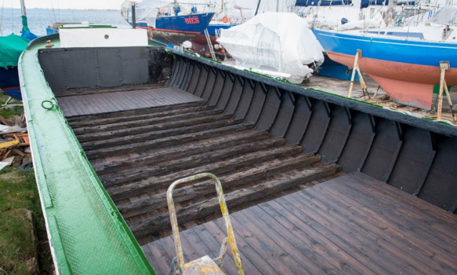 Historyczna barka po remoncie. Nie ma gdzie jej wystawić [ZDJĘCIA]