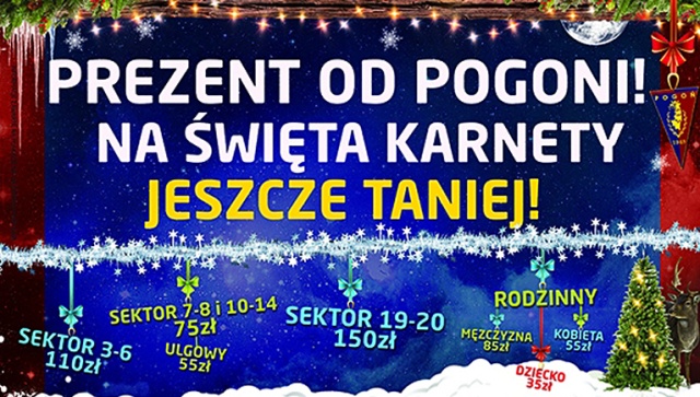 Prezentem są darmowe wejściówki na sobotni mecz z Jagiellonią Białystok dla kibiców, którzy nie mają jeszcze 16 lat.