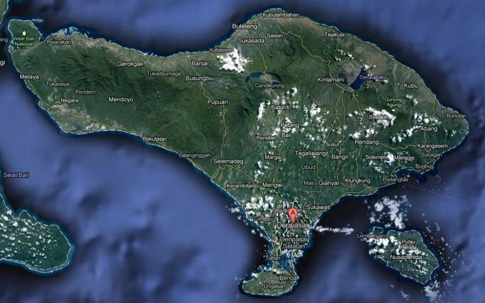 Wyspa Bali - Google Maps