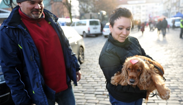 Koncerty, licytacje, pokazy ratownictwa medycznego i wojskowego sprzętu 12 Brygady Zmechanizowanej - tak wygląda 22. finał Wielkiej Orkiestry Świątecznej Pomocy w Szczecinie. Fot. Łukasz Szełemej [Radio Szczecin] Orkiestra w Szczecinie: Żołnierze, strażacy, artyści i cicha dyskoteka [WIDEO, ZDJĘCIA]