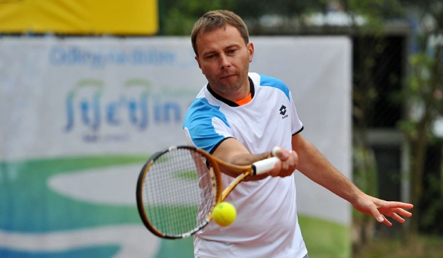 Tomasz Bednarek. Fot. Łukasz Szełemej [Radio Szczecin] Gwiazdy świecą na szczecińskich kortach [ZDJĘCIA]