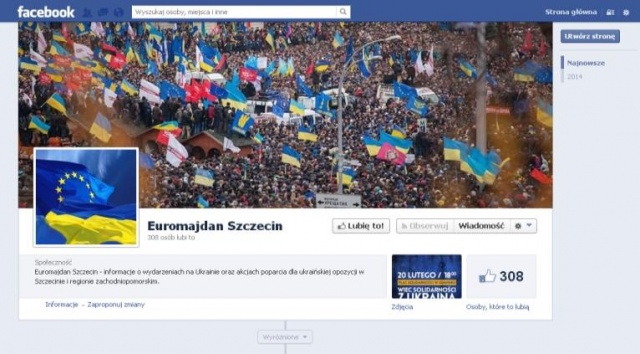 Ukraińcy ze Szczecina relacjonują wydarzenia z Kijowa. Założyli Euromajdan Szczecin