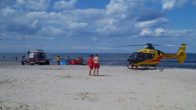 Tragedia na plaży w Świnoujściu. Nie żyje ośmioletni chłopiec