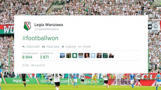 Piłka nożna wygrała, Legia triumfuje po odpadnięciu Celticu