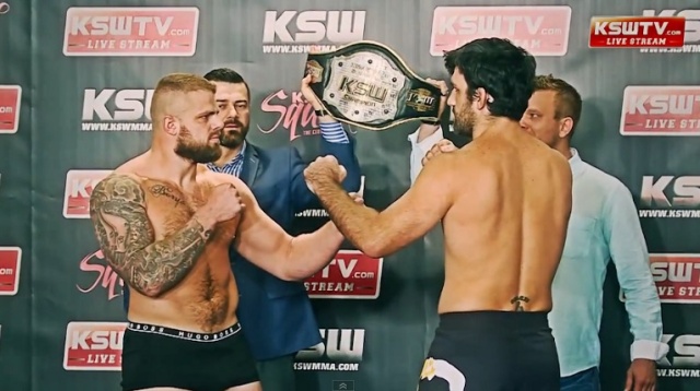 Na sobotniej gali mieszanych sztuk walk KSW w hali Arena Szczecin zobaczymy 10 pojedynków. W sześciu z nich będą walczyć zawodnicy ze Szczecina, a w piątek odbyło się oficjalne ważenie.