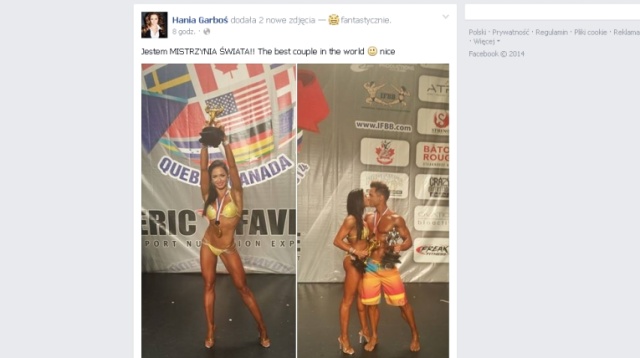 Świnoujścianka została mistrzynią świata w fitnessie. Hanna Garboś zwyciężyła w zawodach rozgrywanych w Montrealu w Kanadzie w kategorii bikini fitness.