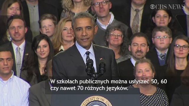 Prezydent USA spotkał się z Polonią w Polskim Centrum Kultury Copernicus w Chicago.